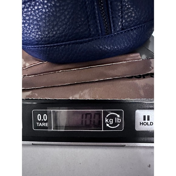 Danielle Nicole Blue Pebble Vegan PU Lthr Mini Drawstring Bucket Crossbody Bag - Picture 13 of 13